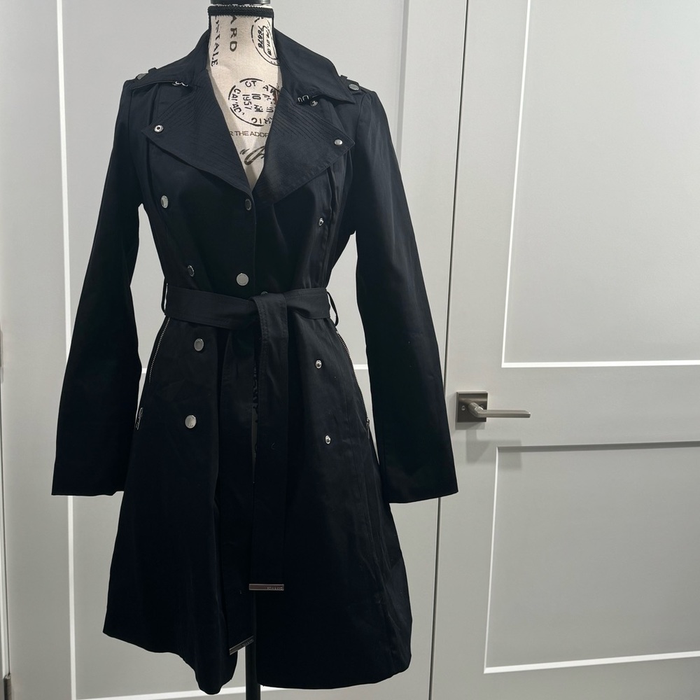 Soia and Kyo black trench coat